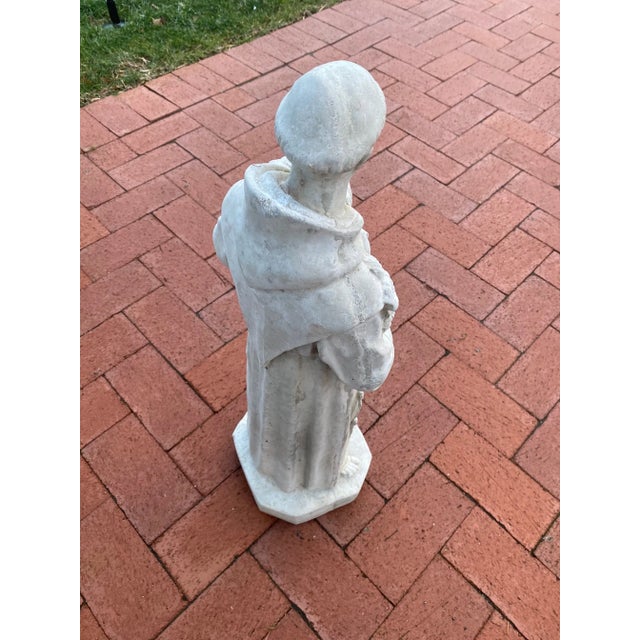 Figurative Cement Figurative Sculpture of St. Anthony of Padua For Sale - Image 3 of 7