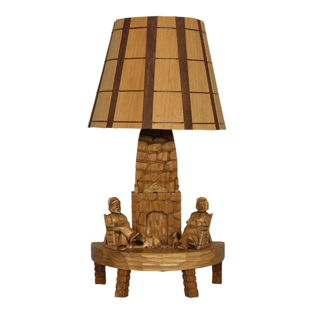 Early 20th Century Rustic Adirondack Style Lamp For Sale