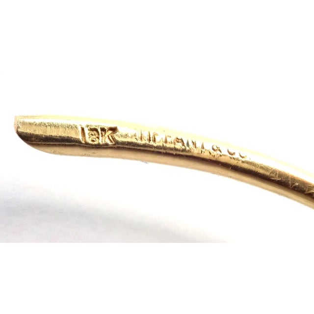 Mid 20th Century Mid 20th Century Tiffany & Co. Yellow Gold Turquoise Sapphire Pin Brooch For Sale - Image 5 of 8