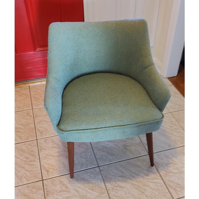 1960s Refurbished MCM Tub Chair For Sale - Image 4 of 10