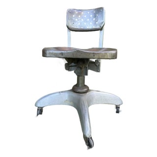 Vintage GoodForm Industrial Adjustable Swivel Chair For Sale