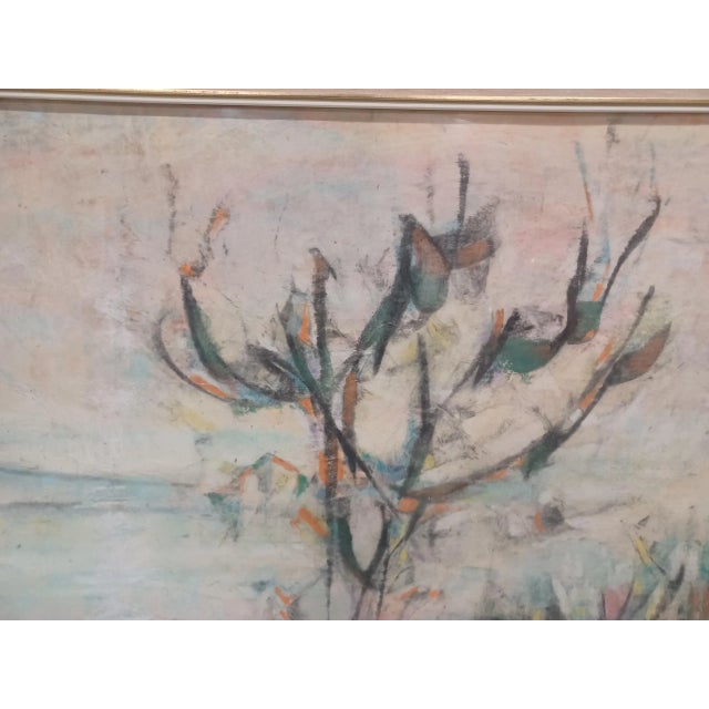 Italian Vintage Framed Pastel Drawing Signed Parmeyano For Sale - Image 3 of 8