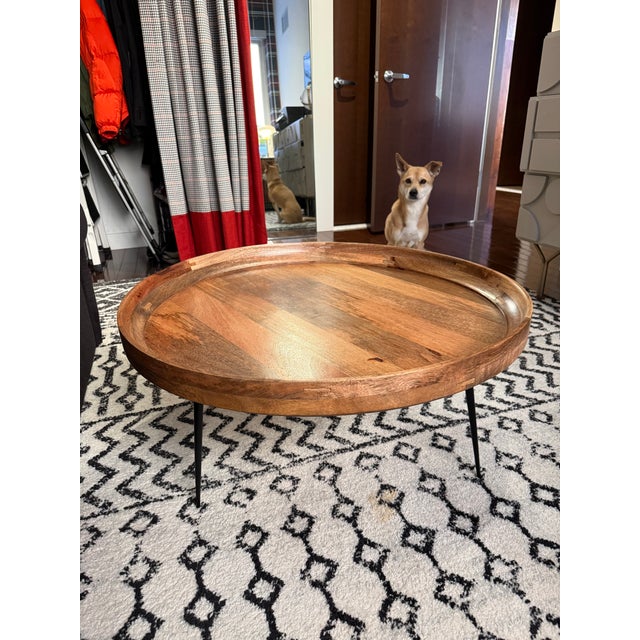 Mid-Century Modern Mater Bowl Table, Natural Finish For Sale - Image 3 of 8