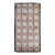 Vintage American Hand Hooked Rug, Wool on Cotton, Allover Geometric Pattern, 28” X 55” For Sale