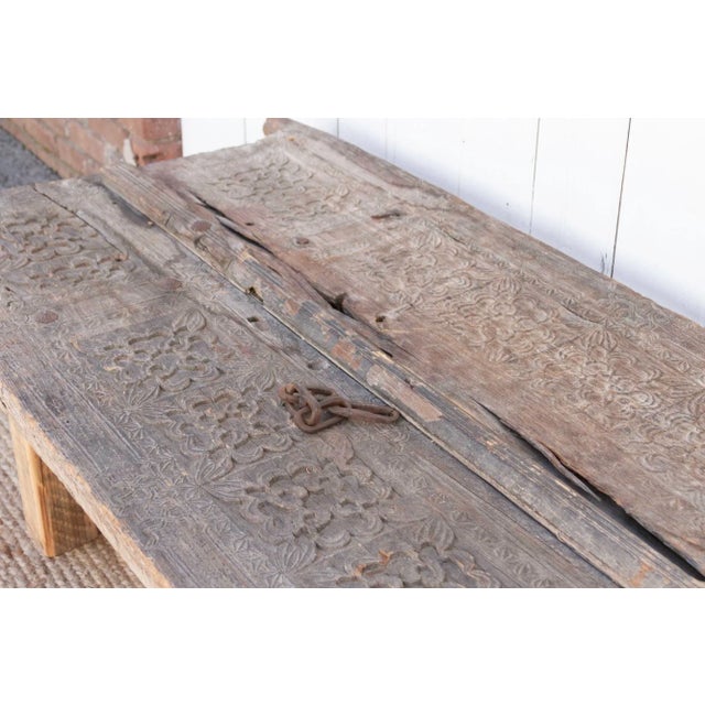 Rare Swat Valley Carved Coffee Table For Sale - Image 4 of 13