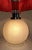 Vintage Table Lamp with Relief Glass Base and Sequin Shade from Lamplove, 1970s For Sale - Image 9 of 12