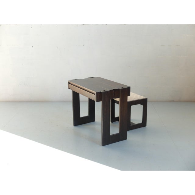 1970s Vintage Desk and Stool from Regain, 1970s, Set of 2 For Sale - Image 5 of 8