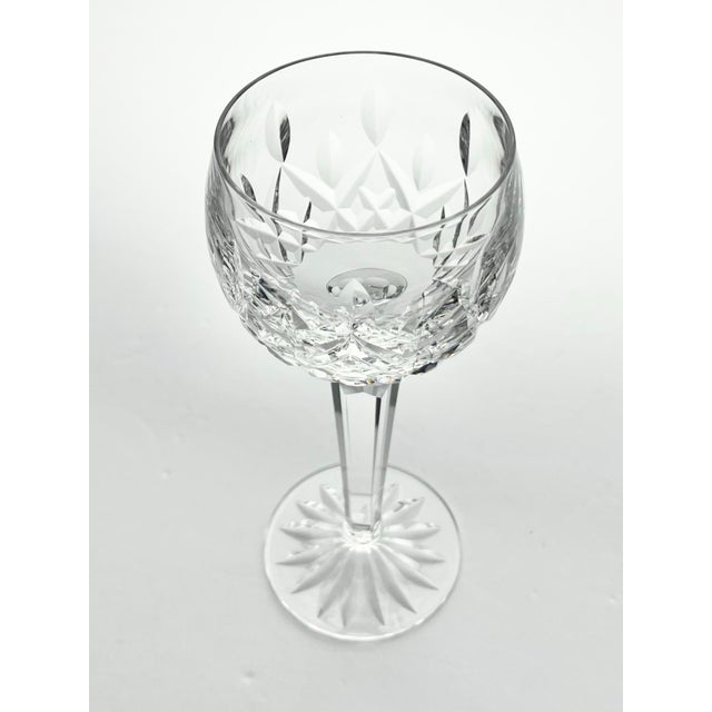 1980s 1980s Waterford “Lismore” Crystal Hock Wine Glasses - Set of 8 For Sale - Image 5 of 8