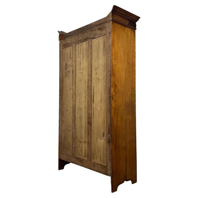 Wood 19th Century Ash Compact Wardrobe For Sale - Image 7 of 12