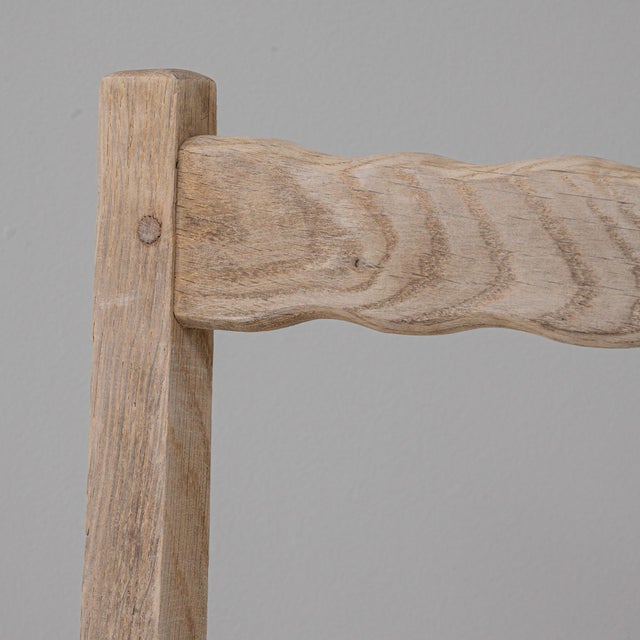 20th Century French Oak Ladder-Back Dining Chairs - Set of 6 For Sale - Image 4 of 18