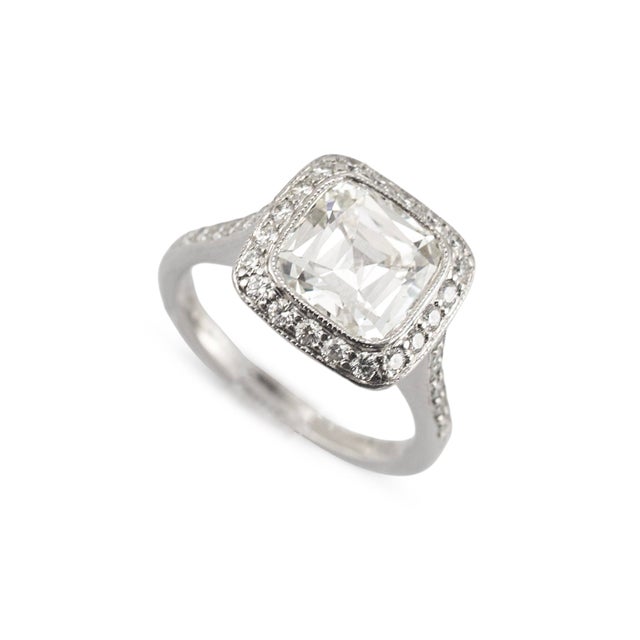 Brand: Tiffany & Co. Gender: Ladies Metal Type: 950 Platinum Ring Size: 5 Width: 1.70 mm Weight: 5.73 grams Tiffany & Co....