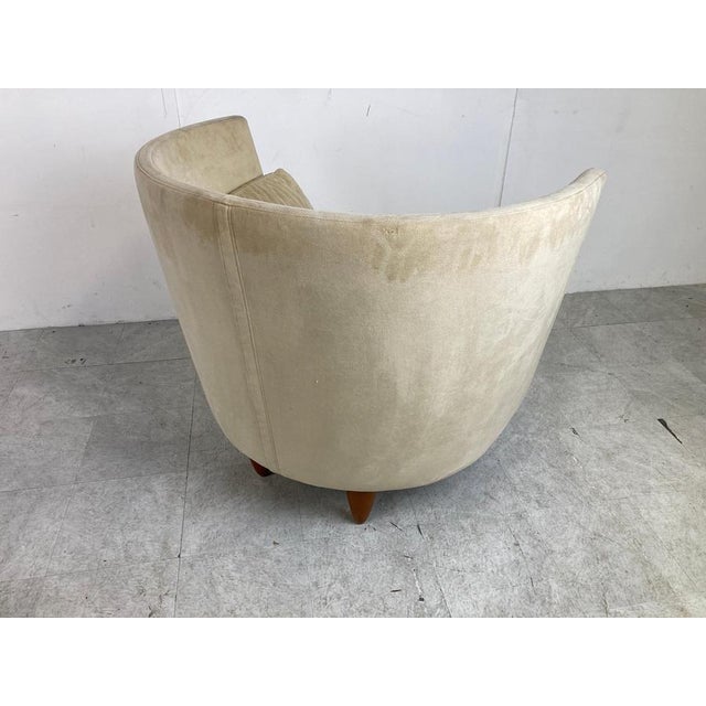 Vintage Highback Lounge Chair attributed to Ligne Roset, 1990s For Sale - Image 10 of 13