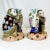 1960s Vintage Chinoiserie Hollywood Regency Majolica Monkey Tobacco Leaf Vases, Large Scale - A Mirrored Pair For Sale - Image 4 of 12