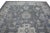 Early 21st Century Gray & Blue Floral Design Handwoven Wool Modern Turkish Oushak Rug 9'9" X 13'11" For Sale - Image 4 of 10