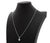 14K White Gold Blue Topaz and Diamond Pendant Necklace, featuring one prong set cushion brilliant cut blue topaz weighing...
