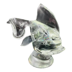 1970s Exotic Fish Solid Glass Sculpture