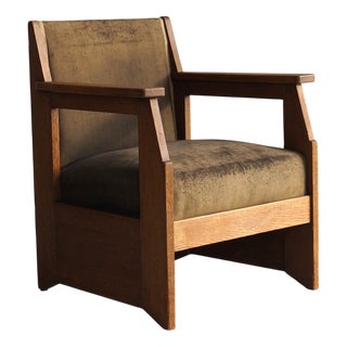 Dutch Art Deco Hague School Armchair by Hendrik Wouda for Pander, 1924 For Sale
