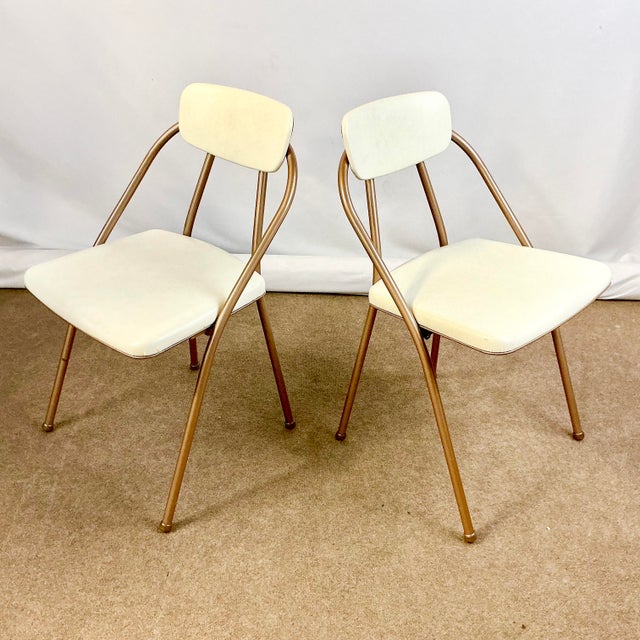 1960s Mid-Century Modern Boho Chic Americana Folding Chairs - Set of 7 For Sale - Image 6 of 7