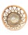 2000 - 2009 Vintage Woven Rattan & Glass Hurricane Candle Holder For Sale - Image 5 of 12