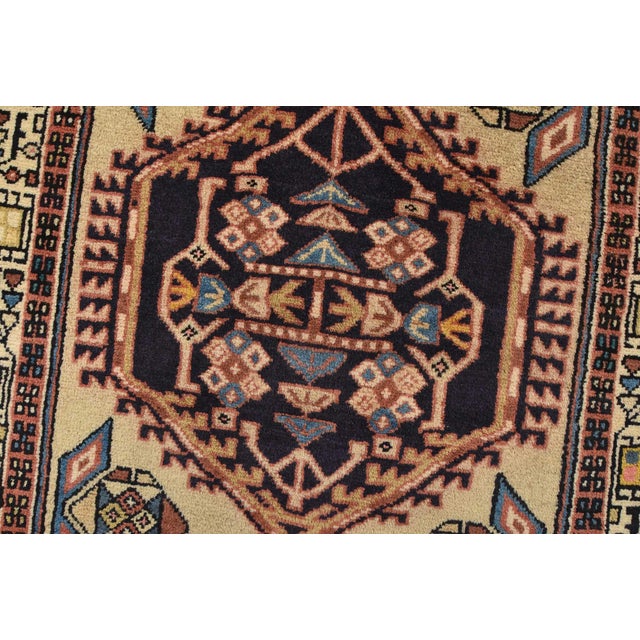 Textile Sarab Runner 2’6” X 10’5” Beige Wool Vintage Tribal Hand-Knotted Oriental Rug For Sale - Image 7 of 14