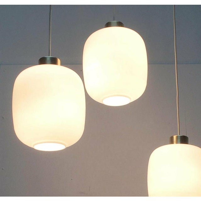 Mid-Century German Balloon Glass Pendant Lamps, 1960s, Set of 3 For Sale - Image 17 of 18