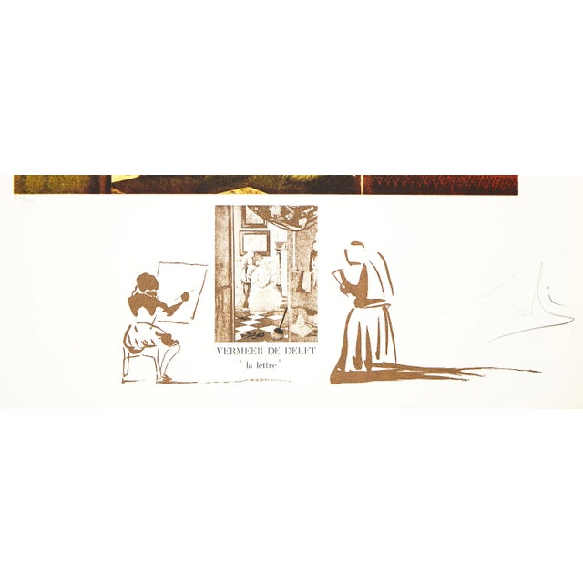 Salvador Dalí Salvador Dalí "La Lettre" Surrealist Lithograph For Sale - Image 4 of 4