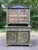 Farmhouse Antique Swedish Gustavian Style Painted Pine Two-Piece Hutch Cabinet For Sale - Image 3 of 10