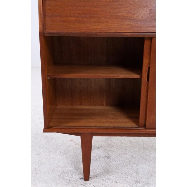 Vintage Teak Cabinet with Secretary and Sliding Doors For Sale - Image 11 of 16