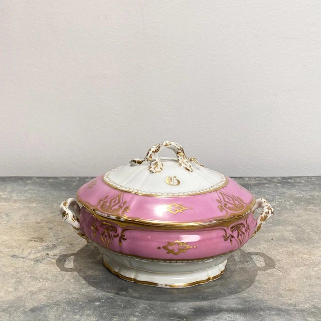 Circa 19th Century Paris Porcelain Covered Bowl, France For Sale - Image 9 of 9