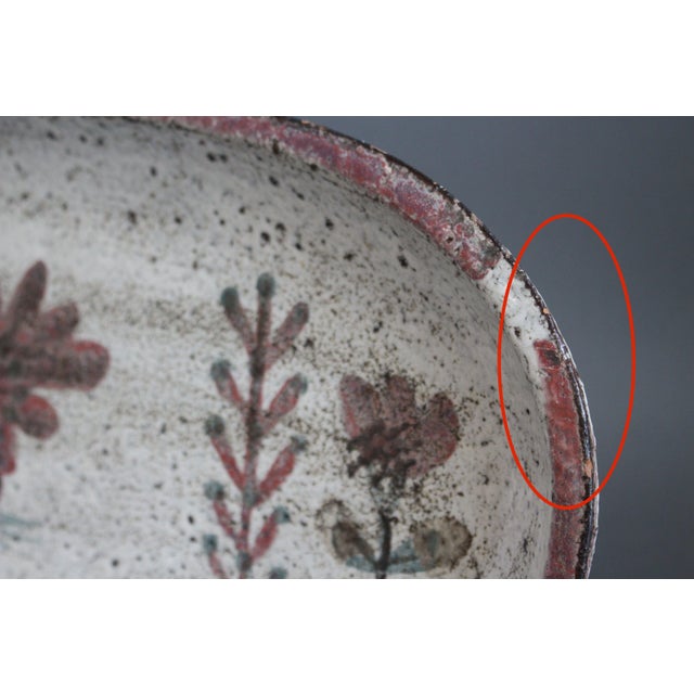 Large French Ceramic Tray by Gustave Reynaud for Le Mûrier, 1960s For Sale - Image 4 of 13