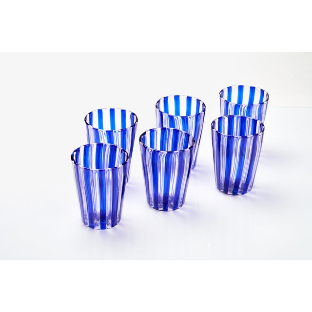 Murano Glasses by Angelo Ballarin for Ribes Studio, 2004, Set of 6 For Sale - Image 4 of 4