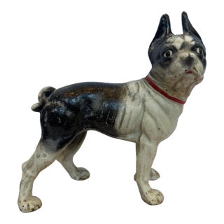 Large Cast Iron Hubley Boston Terrier For Sale