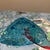 Vintage Hazel Atlas Aqua Blue "Pinwheel" Triangle Candy Dish For Sale - Image 4 of 6