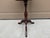 Vintage Georgian Embossed Red Leather Top Mahogany Side Table For Sale - Image 9 of 10
