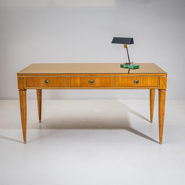 Art Deco Desk, Probably Italy, 1940s For Sale - Image 10 of 11