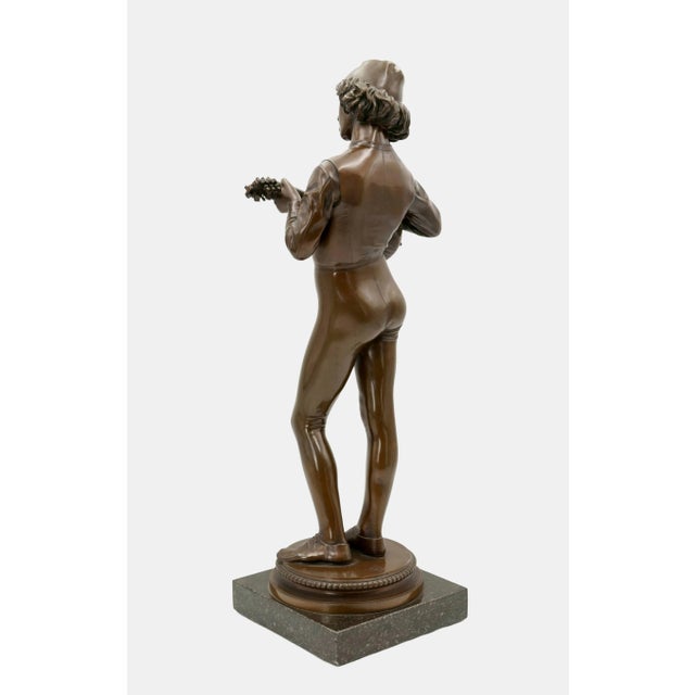 Paul Dubois, Florentine Singer, 1865, Bronze For Sale - Image 4 of 12