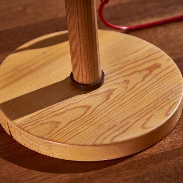 Vintage Table Lamp in Pine by Lys For Sale - Image 6 of 10