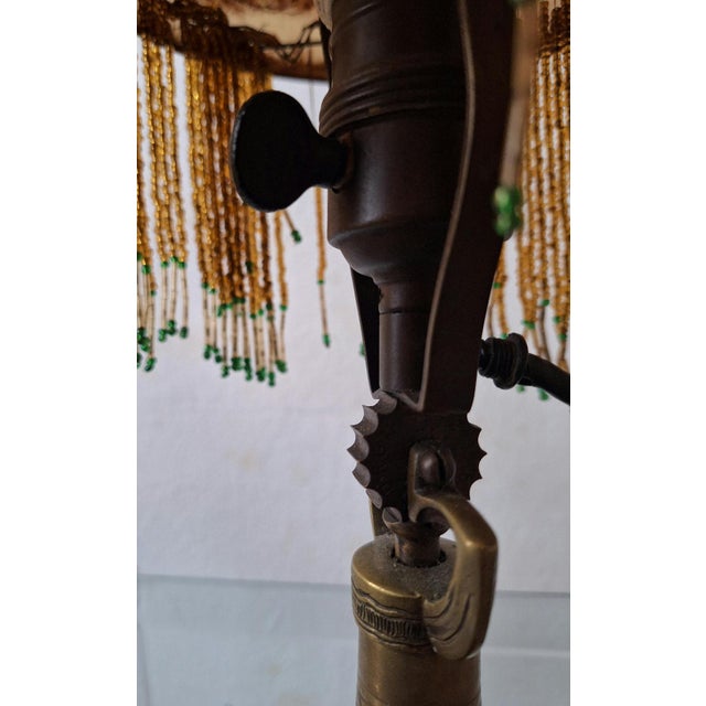Antique Art Nouveau Bronze Table Lamp, 1920s For Sale - Image 9 of 17
