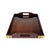 Beautiful wooden tray with etched brass Asian-style corner accents and lovely warm finish. Dimensions: 19 1/4" W x 13 1/4"...