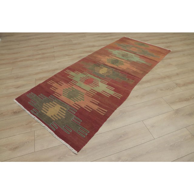 Size: 3 x 7.6 ft ( 92 x 230 cm) 36 x 90 inches Color: Organic Natural Dye ( Red,Orange,Beige,Black ) Material: 100% Hand...