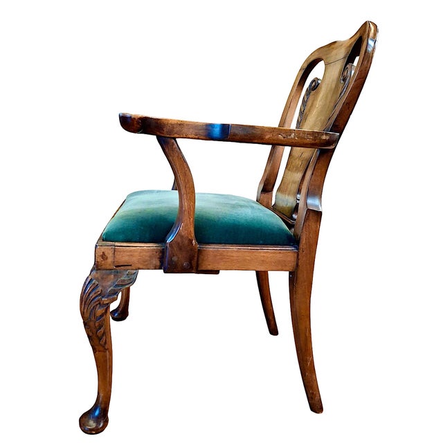 Wood Antique Early Georgian Armchair in the Style of Giles Grendey (1693-1780) For Sale - Image 7 of 10