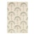 Art Deco Inspired Modern Palm Tree Wool Rug in Neutral Cream 4x6 For Sale