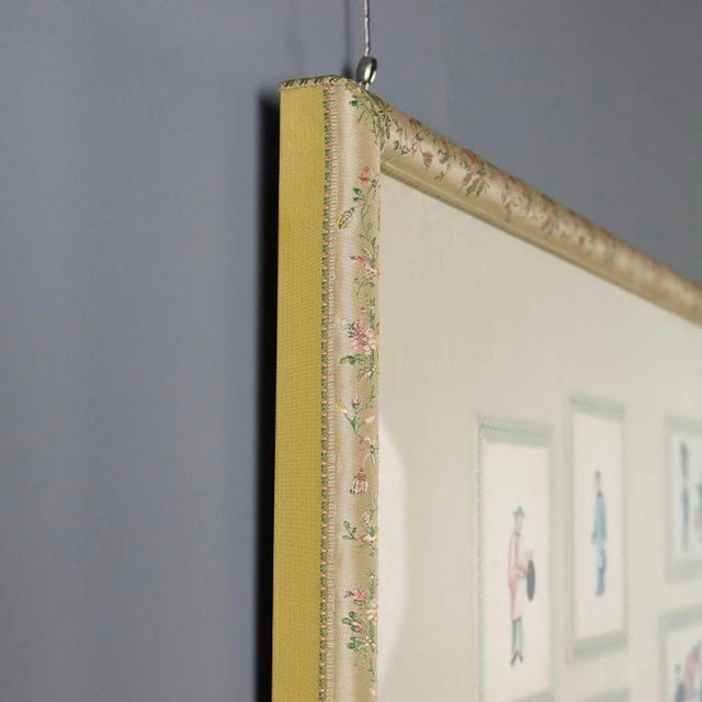 Chinese Artist, Collection of Figures, 1860s, Tempera on Paper, Framed For Sale - Image 11 of 13