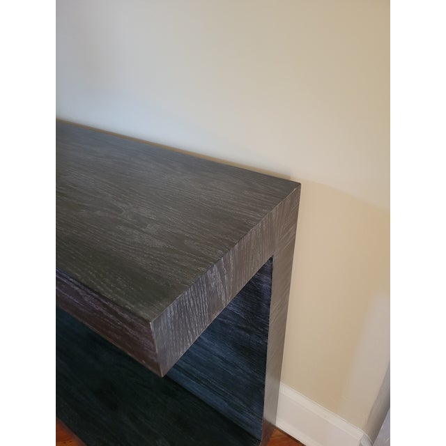 Wood Niermann Weeks Cerused Oak "Marlene" Console For Sale - Image 7 of 8
