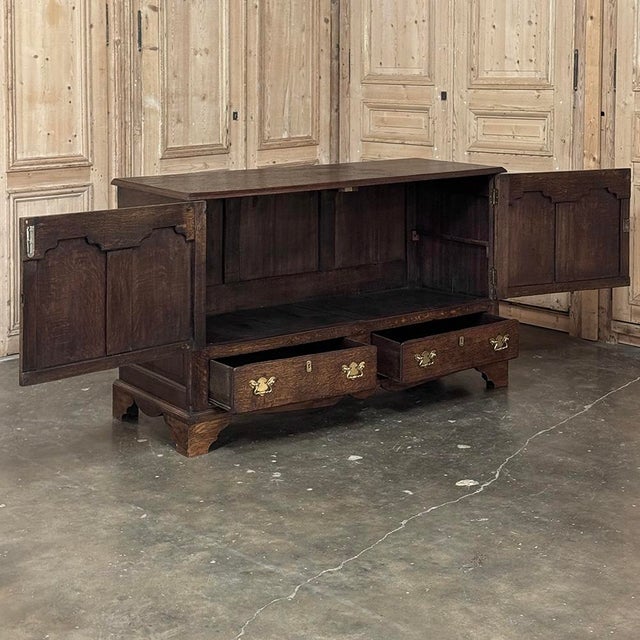18th Century English Oak Mule Sideboard ~ Chest ~ Credenza For Sale - Image 14 of 18