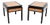 Vintage Burr Elm Side Tables by Raymond Sobota, 1980, Set of 2 For Sale