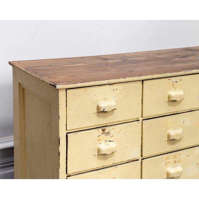 1940s Antique 40-Drawer Workshop Cabinet, 1940 For Sale - Image 5 of 12