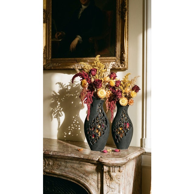 Blacksand Lab 3D-Printed Sand Lattice Vase by Blacksand Lab For Sale - Image 4 of 5