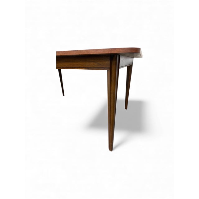 Wood Mid-Century Modern Walnut Dining Table For Sale - Image 7 of 7