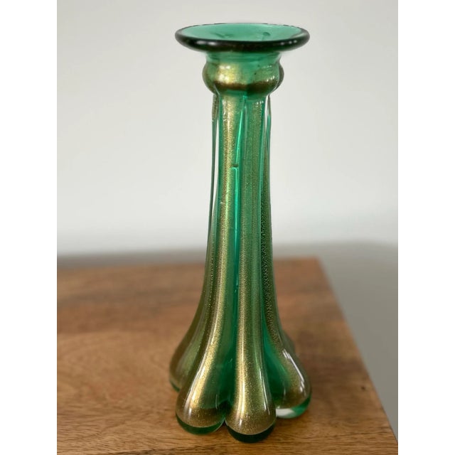 1990s Archimede Seguso Murano Glass Vase for Tiffany & Co., Signed For Sale - Image 5 of 10